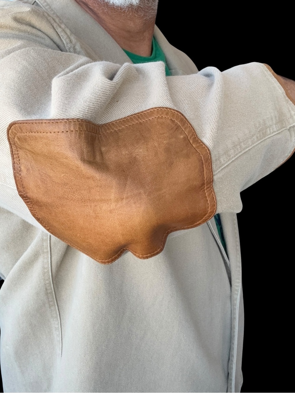 Vintage 90’s Orvis hunting blazer with leather trim and elbow patches Large - Picture 4 of 9